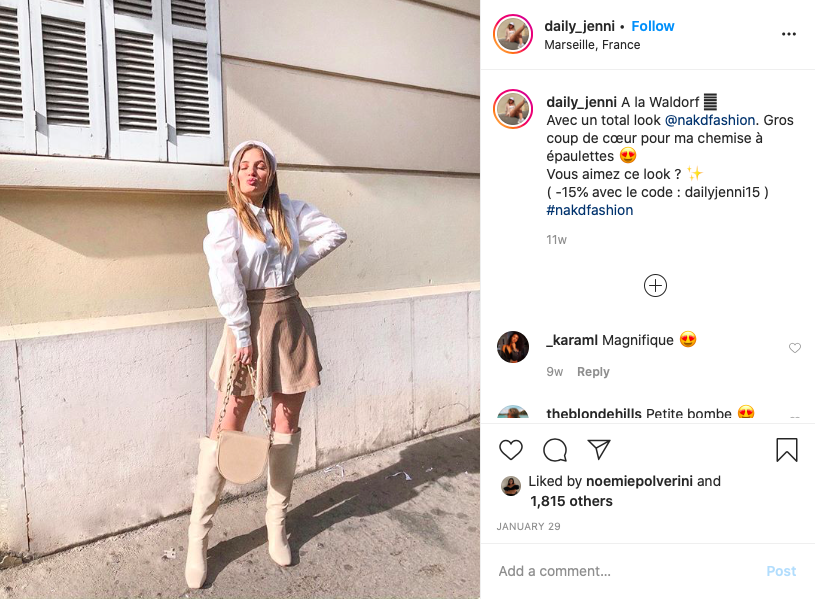 Daily Jenni influenceuse fashion instagram