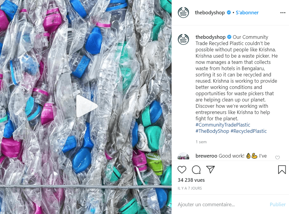 the body shop instagram recyclage hashtag sur instagram comment les utiliser